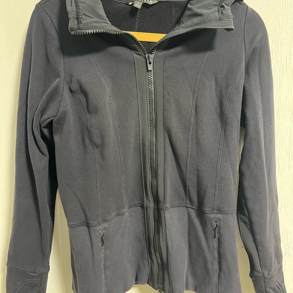 Athleta Women's Small Black Full-Zip Jacket with Hood